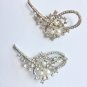 Rhinestone Crystal Wedding Pearl Gold Silver Brooch Pin Jewelry