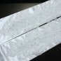 Ivory White Organza Flower Lace Elbow Length Wedding Fingerless Gloves