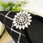 2 Pcs Silver Tone Flower Floral Wedding Bridal Shoes Shoe Clips Charms