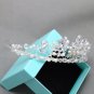 Rhinestone Crystal Ivory Pearl Princess Wedding Crown Tiara Headpiece