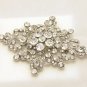 Gold Silver Rhinestone Crystal Vintage Style Wedding Gown Dress Cake Brooch Pin