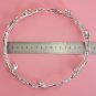Bridal Wedding Chain Rhinestone Crystal Hair Tiara Dangle Leaf Crown Headpiece