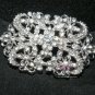 Vintage Style Clear Rhinestone Crystal Brooch Pin Jewelry
