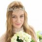 Wedding Rhinestone Crystal Leaf Gold Silver Hair Tiara Bridal Headpiece