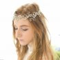 Wedding Rhinestone Crystal Leaf Gold Silver Hair Tiara Bridal Headpiece