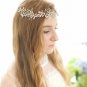 Wedding Rhinestone Crystal Leaf Gold Silver Hair Tiara Bridal Headpiece