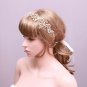 Wedding Rhinestone Crystal Leaf Gold Silver Hair Tiara Bridal Headpiece