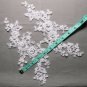 Off White Wedding Sequin Pearl Beaded Floral Embroidered Lace Applique Pair DIY