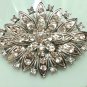 Vintage Style Rhinestone Crystal Silver Brooch Pin Jewelry Accessories