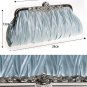 Wedding Off White Bag Shoulder Bag Purse Clutch With Rhinestone Crystal Pin