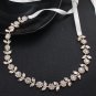 Wedding Dress Gown Gold Leaf Rhinestone Crystal Bridal Sash Belt