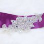 Rhinestone Crystal Beaded Wedding Dress Bridal Gown Sew Iron On Applique