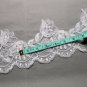 Off White Embroidered Lace Dress Beaded Pearl Sequin Wedding Veil Trim Per Yard