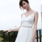 Diamante Rhinestone Wedding Bridal Silver Tone Crystal Applique Sash Belt