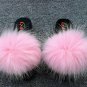 2 Pieces Thick Trim Color Slippers Shoes Raccoon Fur Shoes Trim Strip