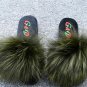2 Pieces Thick Trim Color Slippers Shoes Raccoon Fur Shoes Trim Strip