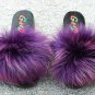2 Pieces Thick Trim Color Slippers Shoes Raccoon Fur Shoes Trim Strip
