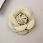2 Pcs Rose Flower Buds Wedding Fashion Sandals Black Faux Leather Shoe Clips