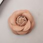 2 Pcs Rose Flower Buds Wedding Fashion Sandals Black Faux Leather Shoe Clips