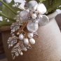 Freshwater Pearl Flowers Wedding Crystal Hair Clip Headpiece Accessories