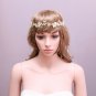 Freshwater Pearl Rhinestone Crystal Hair Tiara Gold Flower Vine