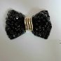 2 Pcs Black White Crystal Beads Bow Rhinestone Wedding Bow Shoe Clips
