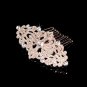 Rose Gold Wedding Rhinestone Crystal Headpiece Hair Comb Vintage Jewelry