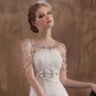 Aurora Crystal Rhinestone Flower Wedding Halter Chain Shoulder Halter Necklace