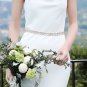 Gold Leaf Chain Rhinestone Crystal Bridal Sash Wedding Dress Belt