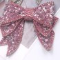 2 Pcs Rhinestone Bow Butterfly Crystal Pink Wedding Shoe Clips