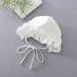 6M Ivory White Flower Baby Girl Wedding Pageant Lace Dress With Hat