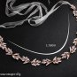 Gold Silver Leaf Beaded Rhinestone Crystal Wedding Dress Bridal Sash Belt