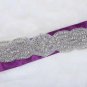 Rhinestone Crystal Sew Iron On Thick Sash Belt Long Applique Trim
