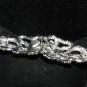 Long Rhinestone Crystal Wedding Bridal Dress Sash Hook and Eye Clasp Button