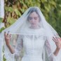 2 Tiers White/Off White Cathedral Net Organza Wedding Long Veil 2.3m Long