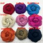 1 Pair Small Velvet Color Fibre Rose Flower Wedding Boots Shoe Clips
