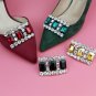 2 Pcs Rhinestone Crystal Wedding Shoes Sandals Shoe Clips Charms Shoes Jewelry