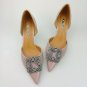 2Pcs Dark Gold Silver Wedding Shoes Rhinestone Crystal Metal Shoe Clips