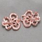 Wedding Closure Rose Gold Hook and Eye Rhinestone Crystal Clasp Closure Button