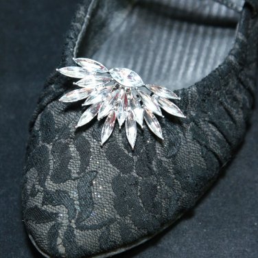 2 pcs x Acrylic Crystal Wedding Shoes Shoe Clips