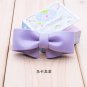 2 Pcs Black Off White Nude Red Blue Synthetic Leather Bow Shoes Shoe Clips