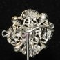 Wedding Brooch Pin Rhinestone Crystal Dress Sash Broach Pin Jewelry