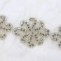 Wedding Dress Trim Flower Rhinestone Crystal Beaded Bridal Garter Dress Applique