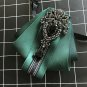 Rectangle Crystal Dangle Ladies Men Black Green Blue Pre Tied Bowtie Bow Tie
