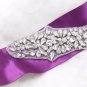 Silver Rhinestone Crystal Wedding Belt Applique Sash Sew/Iron On Long Trim