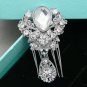 Rhinestone Crystal Dangle Hair Comb Wedding Head Accessories Jewelry