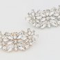 2 Pcs - Gold Silver Rhinestone Crystal Bridal Wedding Shoe Clips