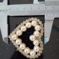 2 Pcs Heart Rhinestone Crystal Pearl Gold Detachable Shoe Clips Shoe Charms