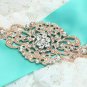 Rose Gold Or Gold Rhinestone Crystal Wedding Vintage Style Brooch Pin