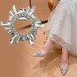 2 Pcs Fashion Rhinestone Crystal Round Shoe Clips Shoe Charms
